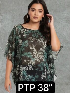 ✅Plus Size Chiffon Top